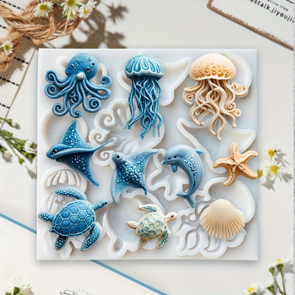 Sea Animal Silicone Mold Octop - Soap Making Kit For Beginners recension och pris