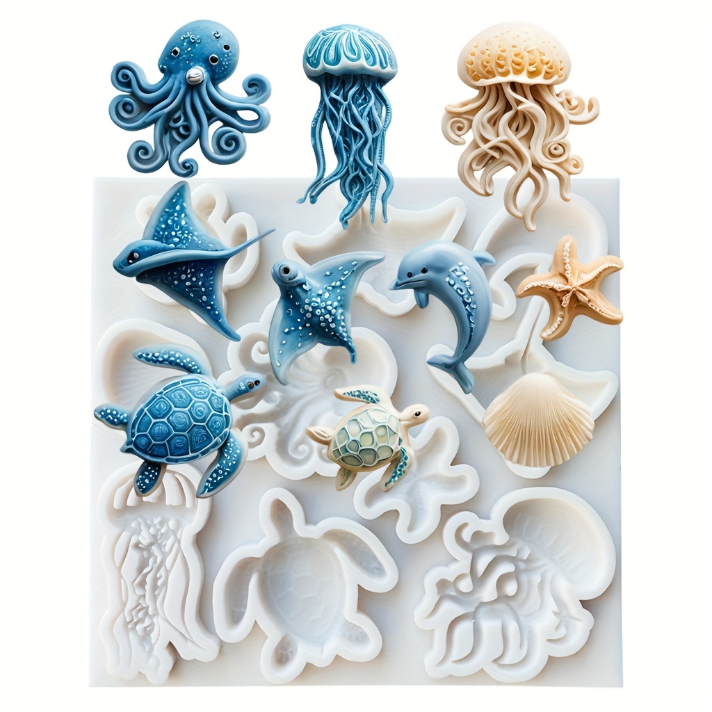 Sea Animal Silicone Mold Octop - Soap Making Kit For Beginners recension och pris