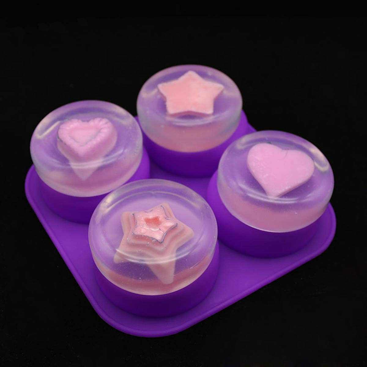 1-2 PCS 4 Cavity Reusable Roun - Soap Making Instructions recension och pris