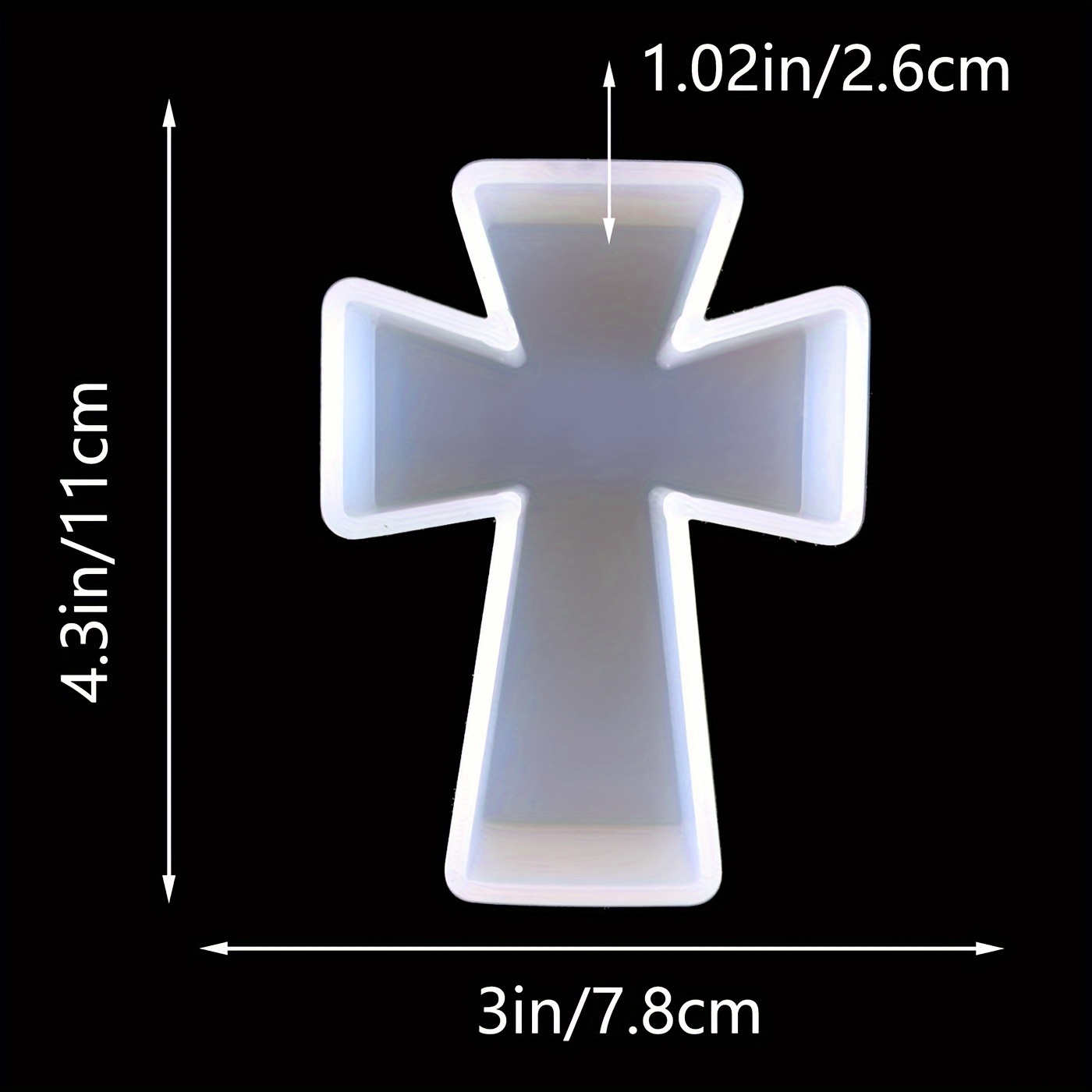 Silicone Mold Blessing Cross D - Soap Making Diy Kit recension och pris