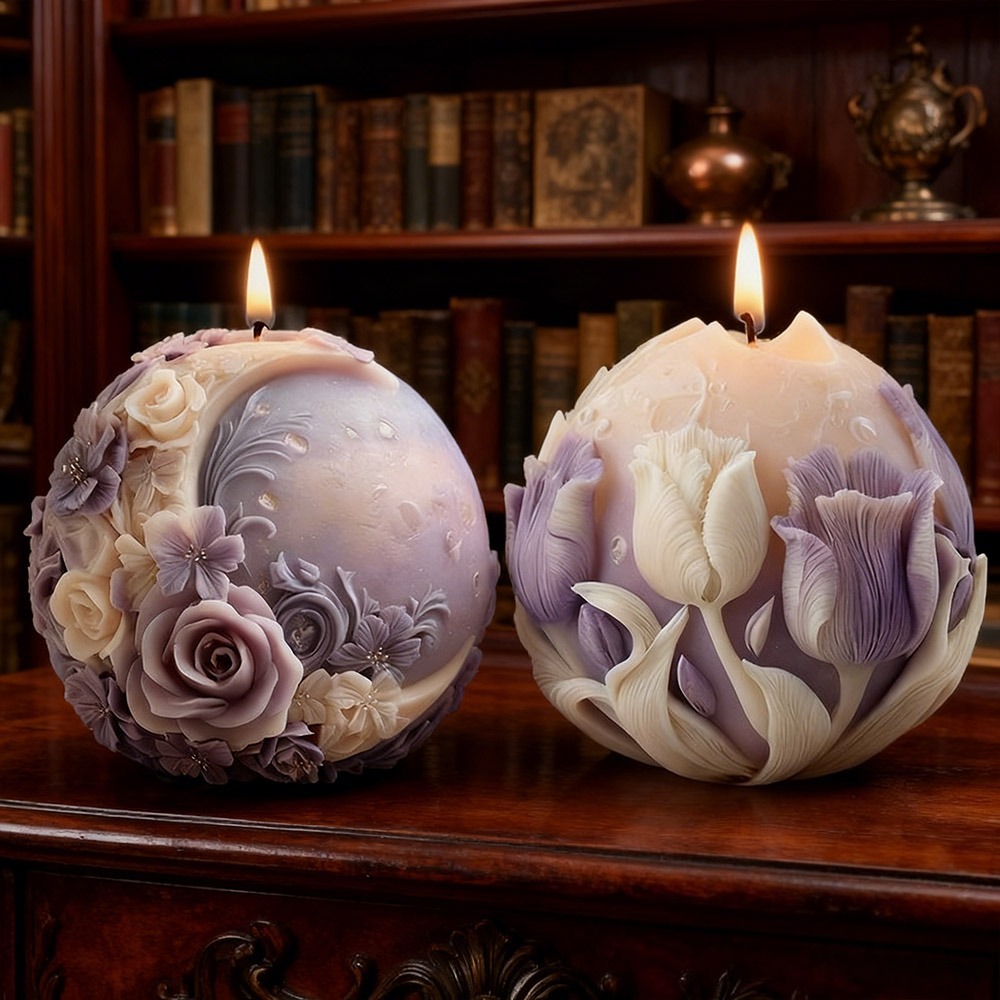 Moon Rose Tulip Ball Candle Si - Soap Making Gifts recension och pris