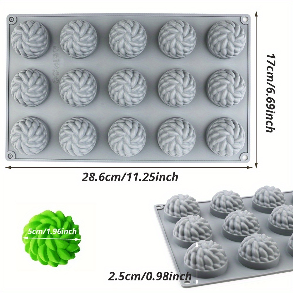 1Pc Cake Mold Santa Ana Floral - Soap Making Diy Kit recension och pris