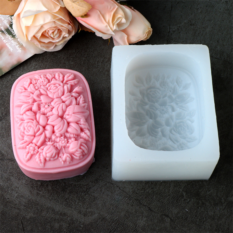 Square Floral Silicone Soap Mo - Soap Making Instructions recension och pris
